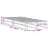 vidaXL Massivholzbett ohne Matratze 100x200 cm Kiefernholz