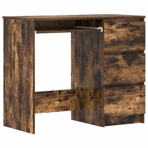 vidaXL Schreibtisch R&auml;uchereiche 90x45x76 cm Holzwerkstoff