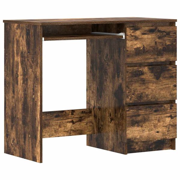 vidaXL Schreibtisch R&auml;uchereiche 90x45x76 cm Holzwerkstoff