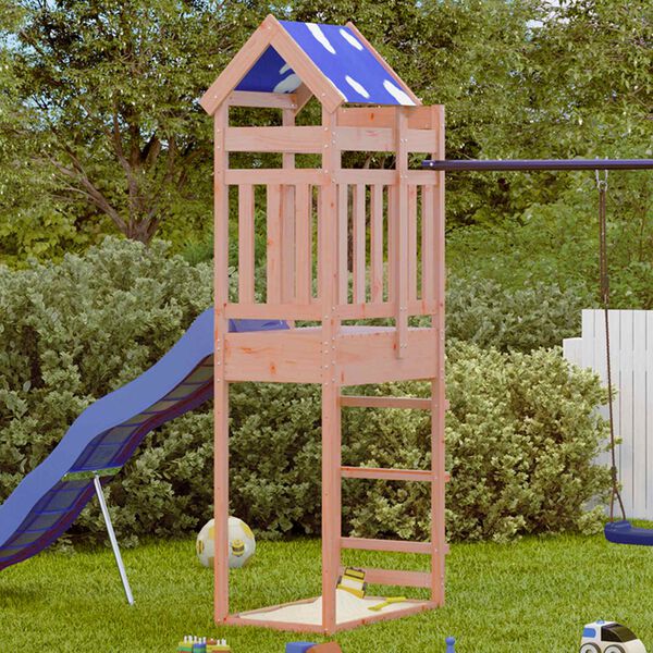 vidaXL Spielturm Braun 85 x 52,5 x 239 cm Massives Douglasienholz