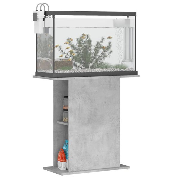 vidaXL Aquariumst&auml;nder Betongrau 75x36x72,5 cm Holzwerkstoff