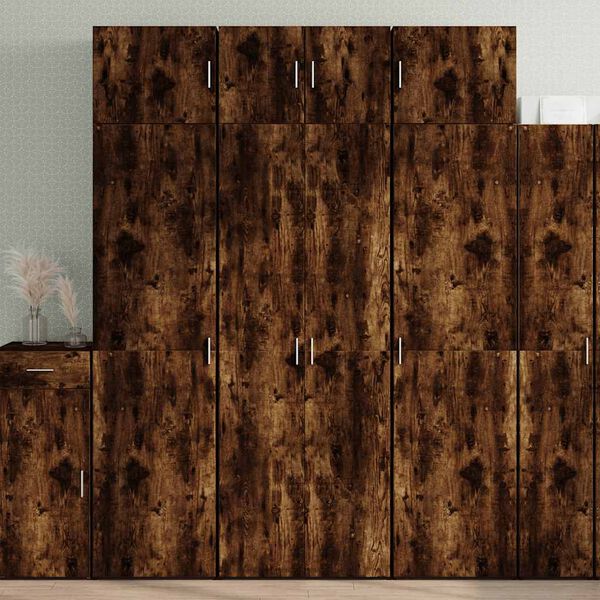 vidaXL Hochschrank Räuchereiche 70x42,5x225 cm Holzwerkstoff