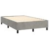 vidaXL Boxspringbettgestell Hellgrau 120x200 cm Samt