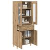 vidaXL Highboard Artisan-Eiche 69,5 x 34 x 180 cm Holzwerkstoff