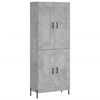 vidaXL Highboard Betongrau 69,5x34x180 cm Holzwerkstoff
