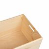 vidaXL Holzkiste mit Griffen 40x30x23 cm Massivholz Kiefer