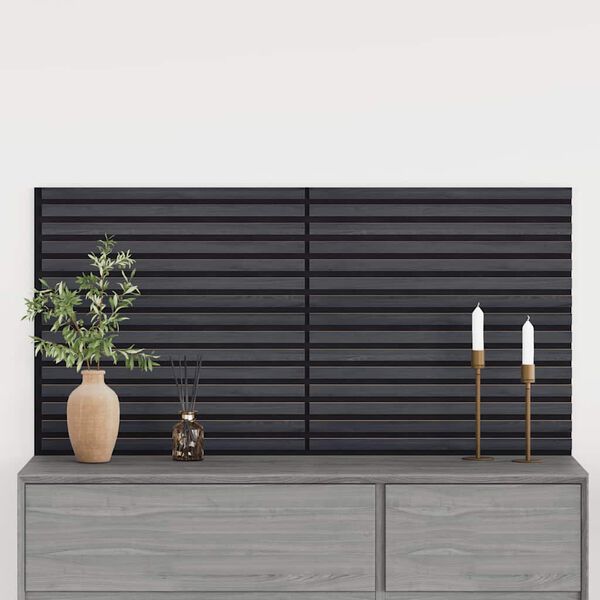 vidaXL Akustik Wandpaneele 2 Stk. Lamellen 60,5x60 cm Eichenfurnier