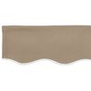 vidaXL Markisenersatzstoff Beige 380 x 195 cm Polyester