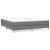vidaXL Boxspringbettgestell Dunkelgrau 160x200 cm Stoff