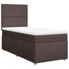 vidaXL Boxspringbett mit Matratze Dunkelbraun 80x200 cm Stoff