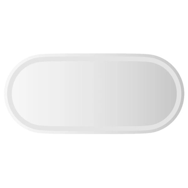 vidaXL LED-Badspiegel 80x35 cm Oval