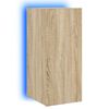 vidaXL TV-Wandschrank mit LED-Leuchten Sonoma-Eiche 30,5x35x70 cm