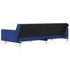 vidaXL Schlafsofa 2-Sitzer mit 2 Kissen Blau Stoff