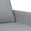 vidaXL 3-Sitzer-Sofa Hellgrau 180 cm Stoff