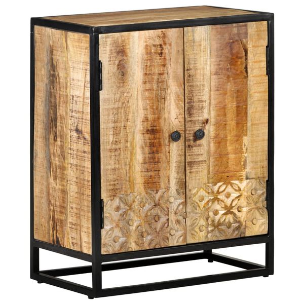 vidaXL Sideboard Handgeschnitzt 60x35x75 cm Massivholz Mango