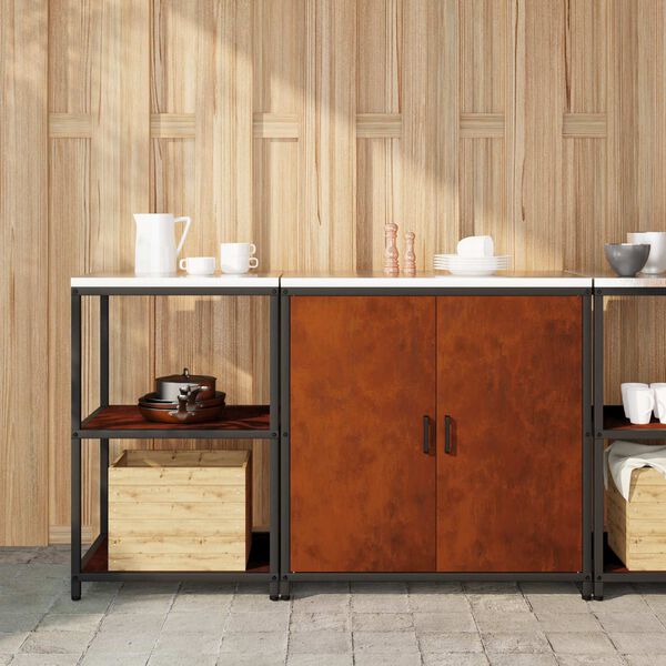 vidaXL Aufbewahrungsset f&uuml;r die K&uuml;che 2 pcs Rostig Wetterfeststahl