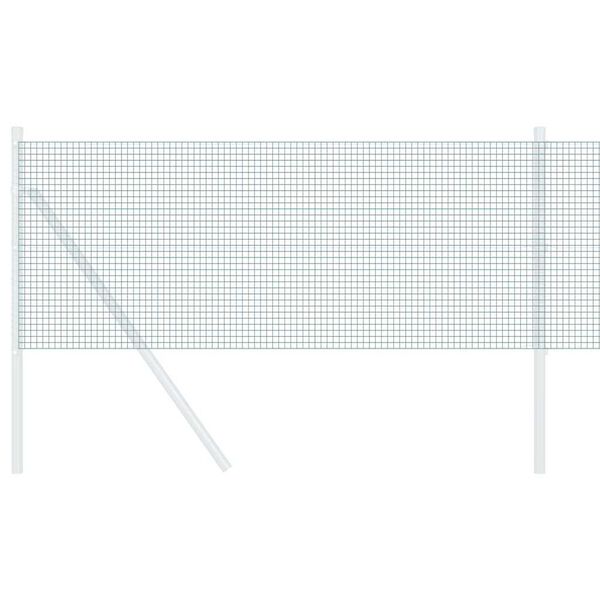 vidaXL Geschweißter Drahtzaun Grün 0,8 x 100 m Stahl