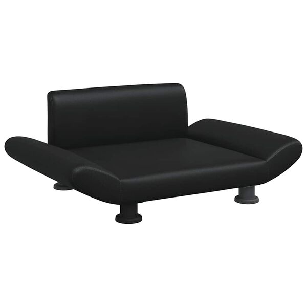 vidaXL Hundebett Schwarz 70x45x28 cm Kunstleder