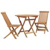 vidaXL Garten Essgruppe 3 stk. Braun Massivholz Akazie