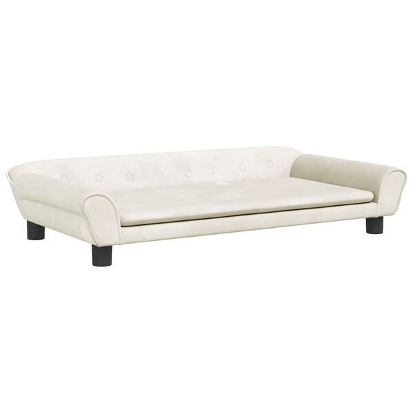 vidaXL Hundebett Creme 100x50x21 cm Samt