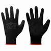 vidaXL Arbeitshandschuhe 12 stk. Schwarz 7 / S Polyester