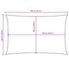 vidaXL Sonnensegel Oxford-Gewebe Rechteckig 5x7 m Blau