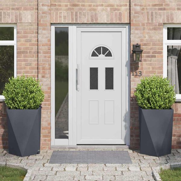 vidaXL Pflanzk&uuml;bel 2 pcs Anthrazit 50 x 50 x 75 cm Stahl