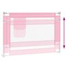 vidaXL Kleinkind-Bettschutzgitter Rosa 90x25 cm Stoff