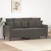vidaXL 2-Sitzer-Sofa Dunkelgrau 140 cm Samt