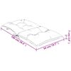 vidaXL Gartenstuhlauflagen f&uuml;r Niedriglehner 2 Stk. Rosa 100x50x7 cm