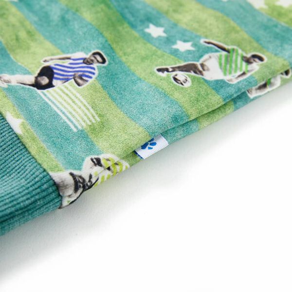 Kinder-Sweatshirt Hellgr&uuml;n Melange 116