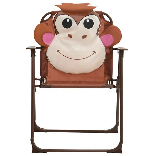 vidaXL 3-tlg. Garten-Bistro-Set für Kinder mit Sonnenschirm Braun