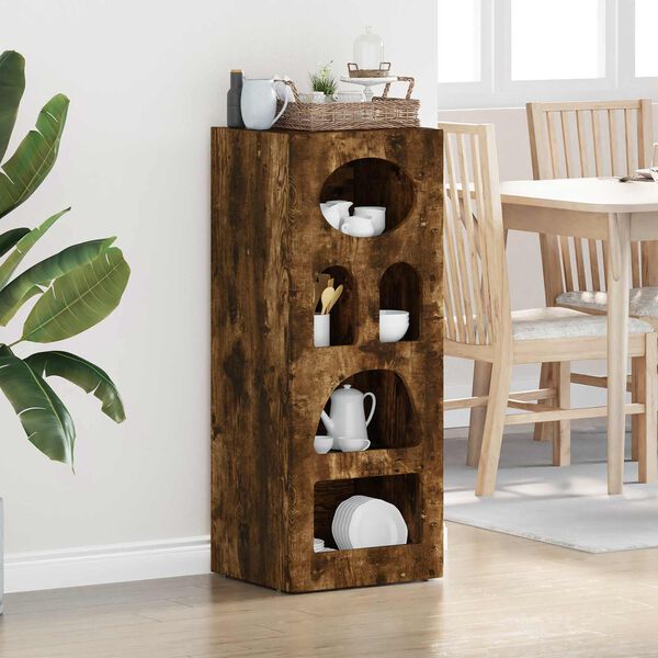 vidaXL Sideboard Ger&auml;ucherte Eiche 40 x 35 x 100,5 cm Holzwerkstoff