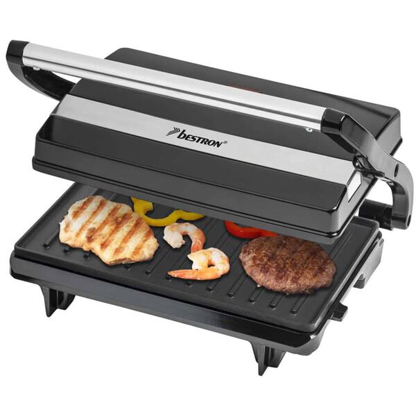 Bestron Panini-Grill 700 W Schwarz APM123Z