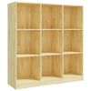 vidaXL B&uuml;cherregal/Raumteiler 104x33,5x110 cm Massivholz Kiefer