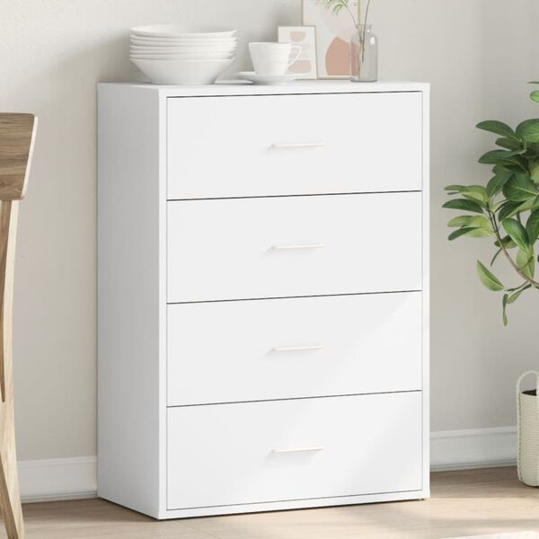 vidaXL Sideboard Weiß 60x31x84 cm Holzwerkstoff