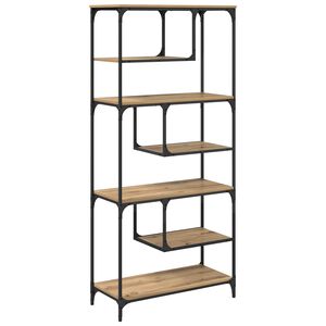 vidaXL B&uuml;cherregal 6 Ebenen 81 x 36 x 176 cm Holzwerkstoff