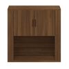vidaXL Wandschrank Braun Eichen-Optik 80x33x80 cm Holzwerkstoff