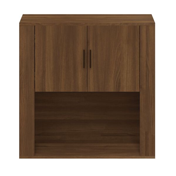 vidaXL Wandschrank Braun Eichen-Optik 80x33x80 cm Holzwerkstoff