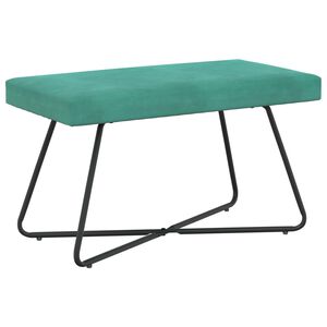 vidaXL Bank Uni T&uuml;rkis 80 x 40 x 45 cm Samt