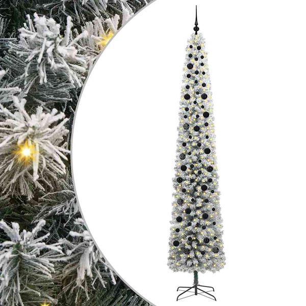 vidaXL K&uuml;nstlicher Weihnachtsbaum mit 300 LEDs mit St&auml;nder Gr&uuml;n 270 cm