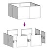 vidaXL Pflanzk&uuml;bel 80x80x40 cm Cortenstahl