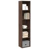 vidaXL Bücherregal Braun Eichen-Optik 40x30x189 cm Holzwerkstoff