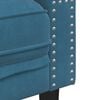 vidaXL Chesterfield-Sessel Blau Samt
