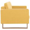 vidaXL 3-Sitzer-Sofa Stoff Gelb