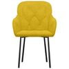 vidaXL Esszimmerstühle 2 Stk. Gelb Samt
