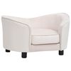 vidaXL Hundesofa Creme 69x49x40 cm Pl&uuml;sch und Kunstleder