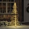 vidaXL Weihnachtsbaum mit 240 LEDs Warmes Weiß 180 cm Haustier