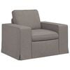 vidaXL Sofa 2 pcs Taupe 182 x 80 x 82 cm Stoff