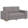 vidaXL Sofa 3 pcs Taupe Leinenmischgewebe